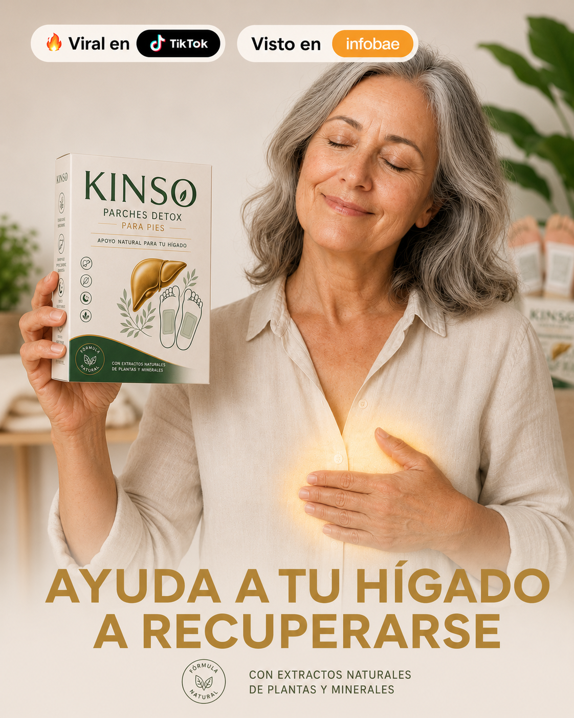 KINSO Parches Detox - Purificación Nocturna y Bienestar General